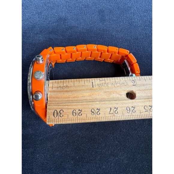Michael Kors Chunky Orange Watch MK-5119 Crystal Bezel Chronograph Quartz main image 3